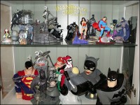 DC and Nightmare Before Christmas. Those are animated style cookie jars on the bottom.